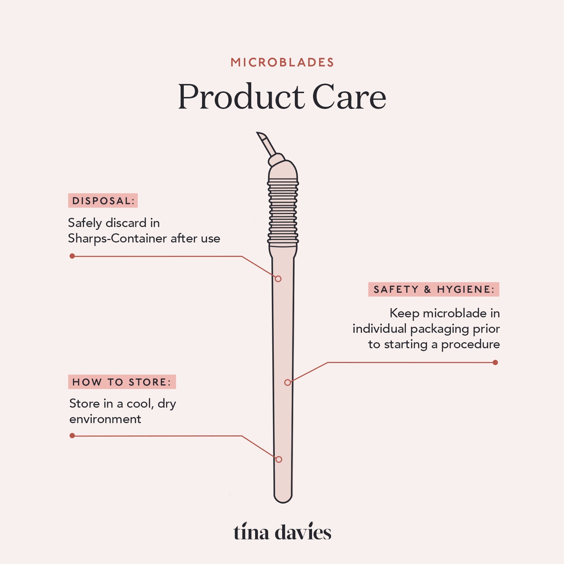 16 Curved Nano Microblade - Disposable & Sterilized Permanent Makeup Tools for Microblading Artist - Tina Davies Professional
