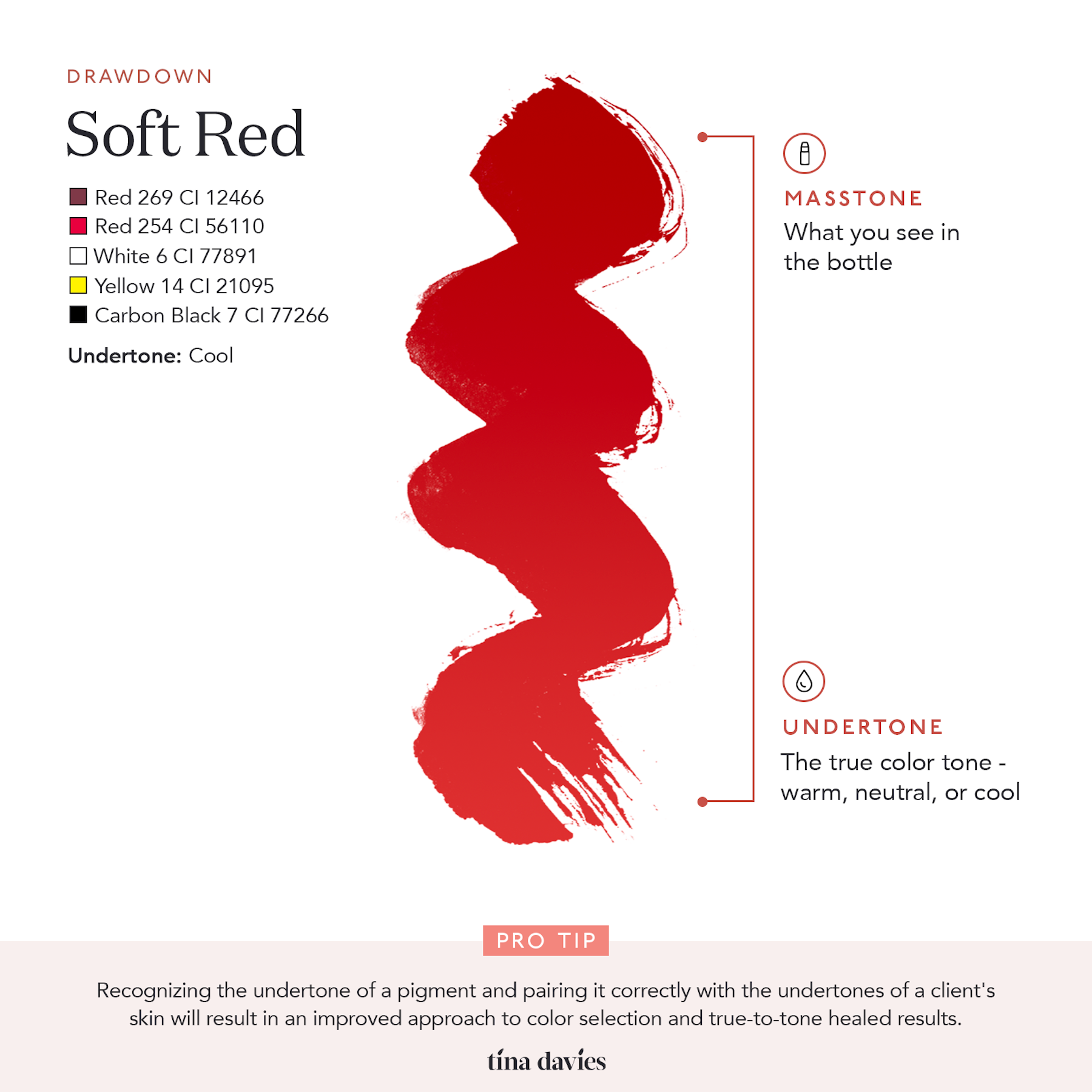 Tina Davies x Perma Blend Lust Lip Pigments - Lust Soft Red Lip Blushing Permanent Makeup Pigments