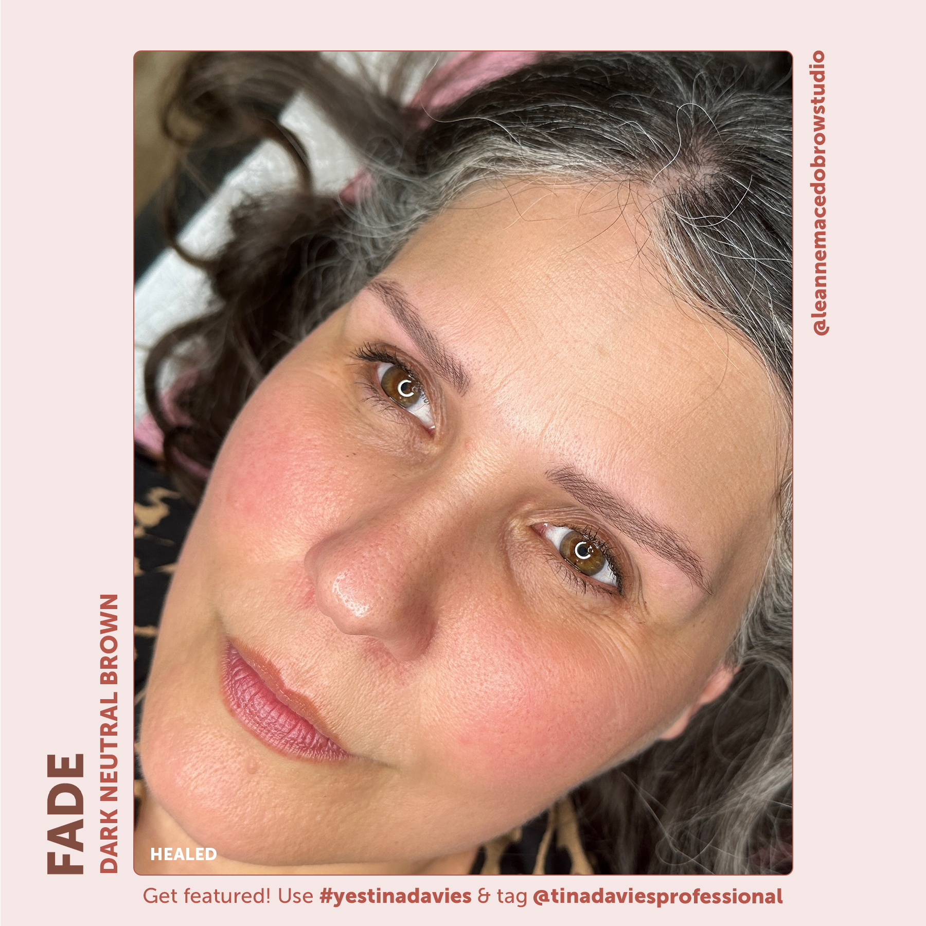 FADE Eyebrow Pigment Dark Neutral Brown - Inorganic-based, Hybrid Pigments For Permanent Makeup- Tina Davies Professional