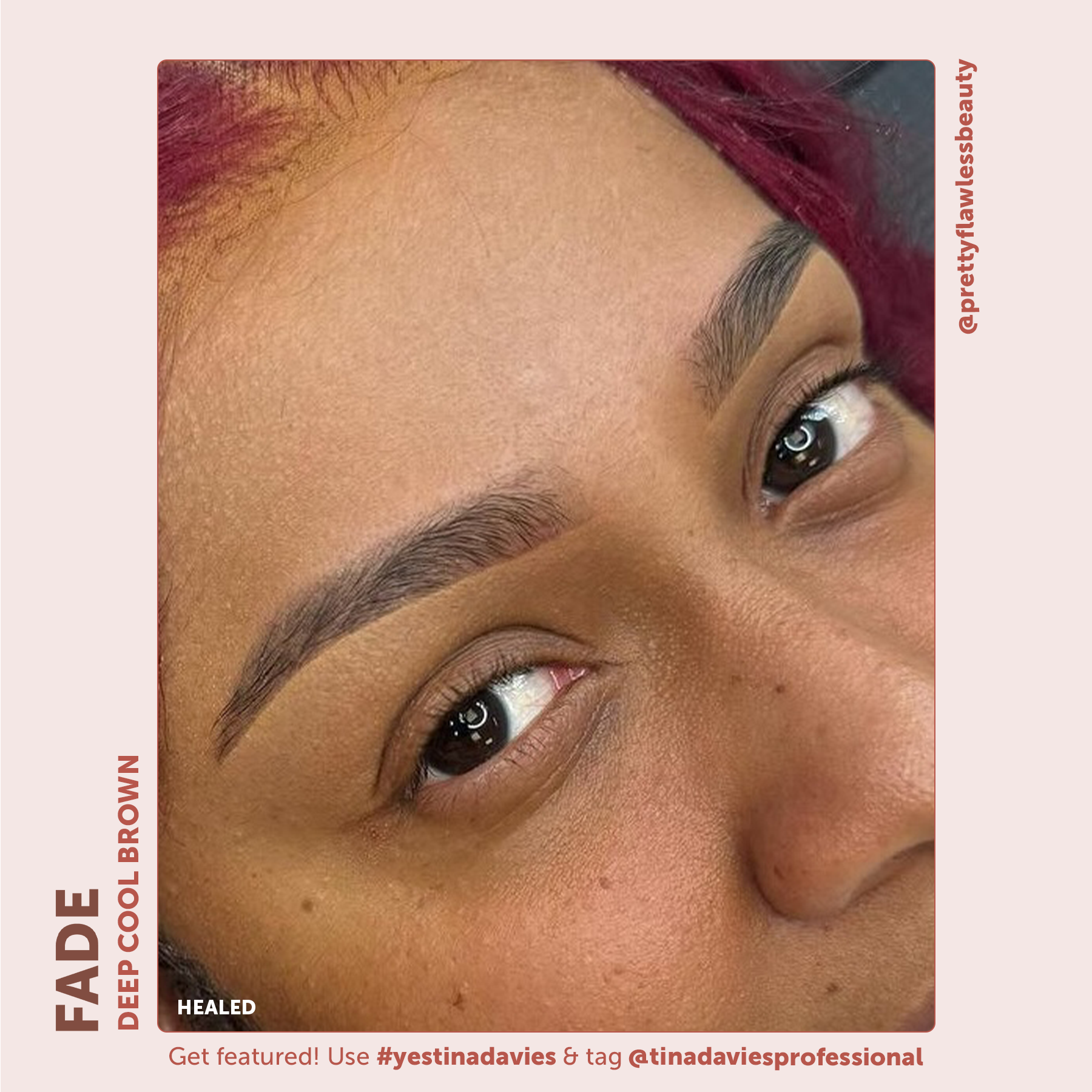 FADE Eyebrow Pigment Deep Cool Brown - Inorganic-based, Hybrid Pigments For Permanent Makeup- Tina Davies Professional