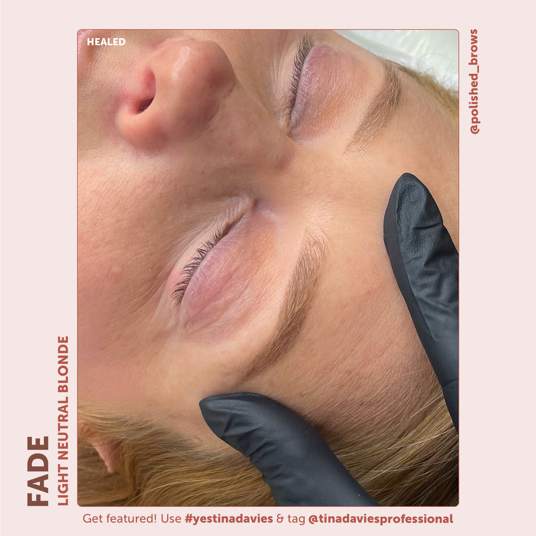 FADE Eyebrow Pigment Light Neutral Blonde - Inorganic-based, Hybrid Pigments For Permanent Makeup- Tina Davies Professional