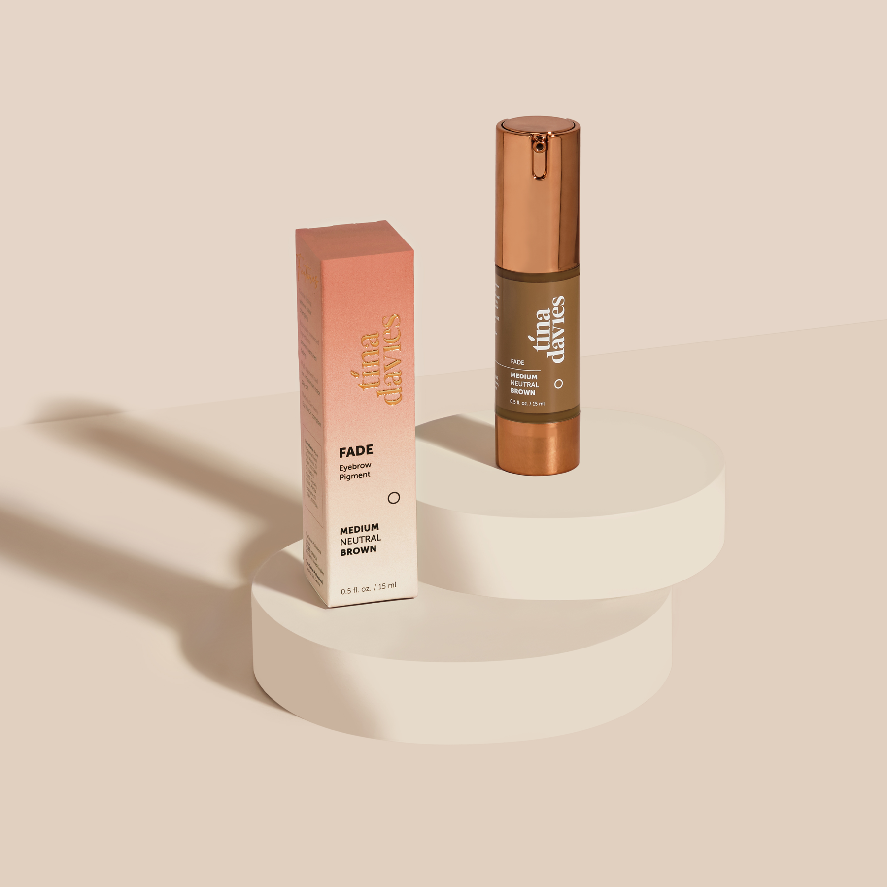 FADE Eyebrow Pigment Medium Neutral Brown - Inorganic-based, Hybrid Pigments For Permanent Makeup- Tina Davies Professional