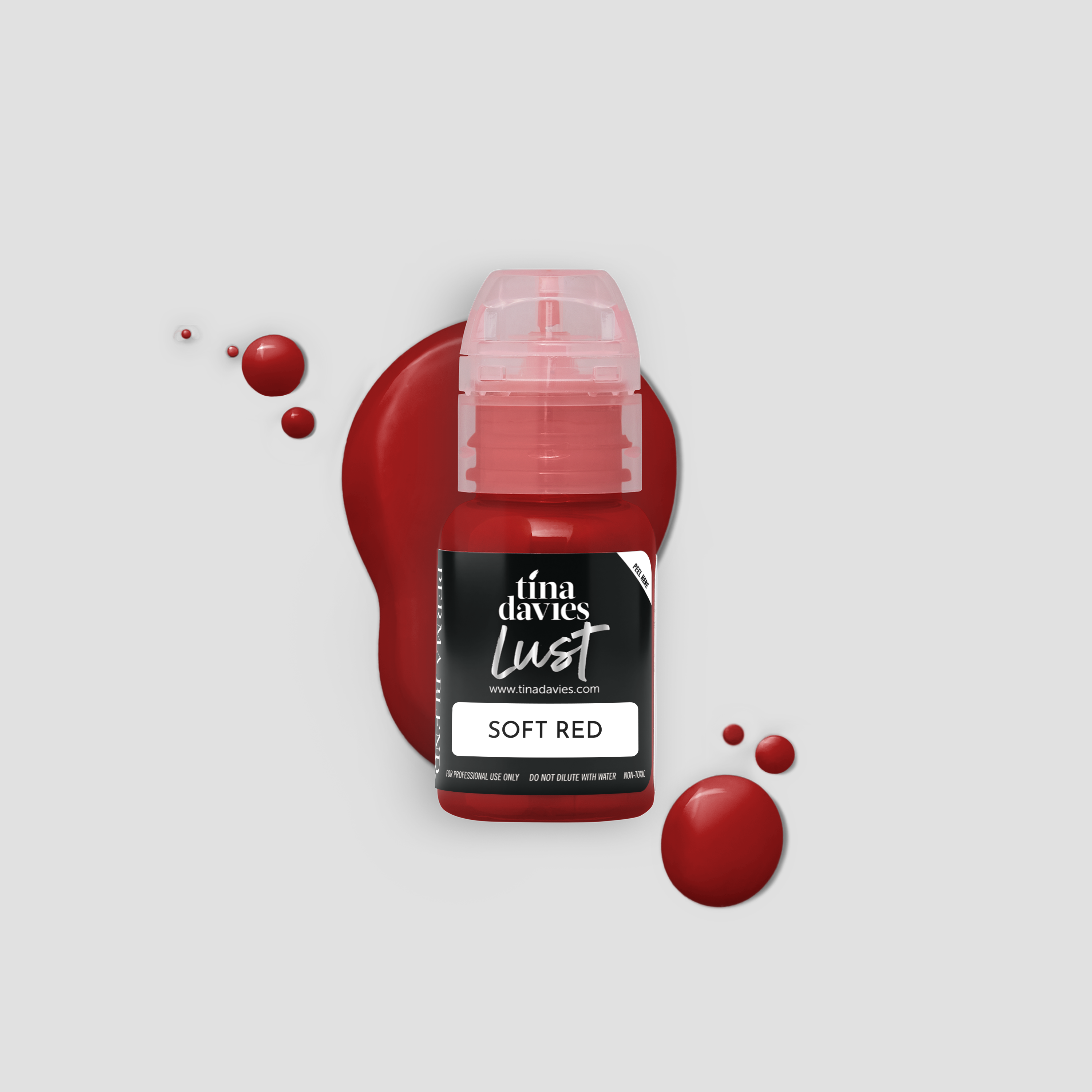Tina Davies x Perma Blend Lust Lip Pigments - Lust Soft Red Lip Blushing Permanent Makeup Pigments