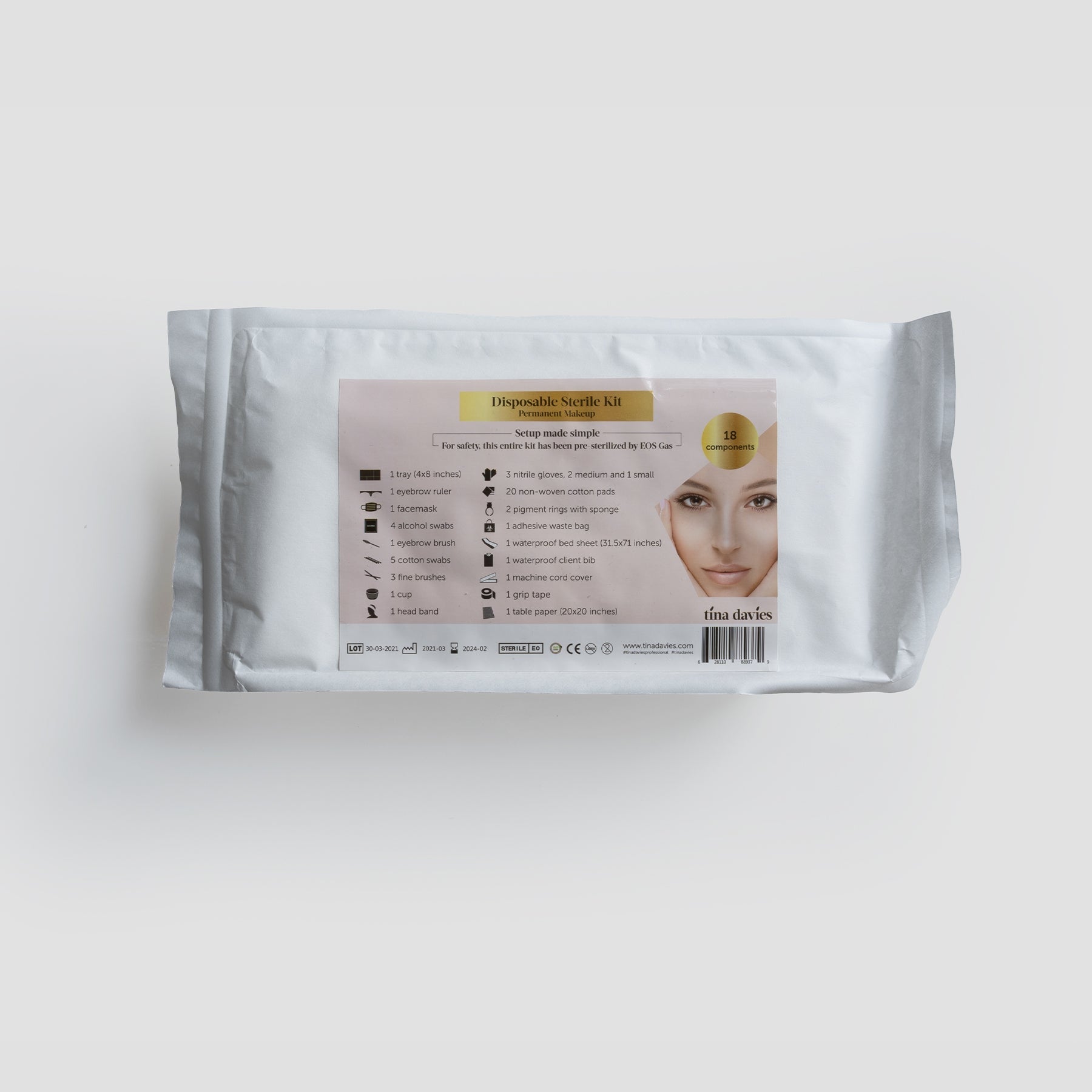 Disposable Sterile Kit - 10 Pack - For Microblading and Permanent Makeup Artists - Tina Davies Professional