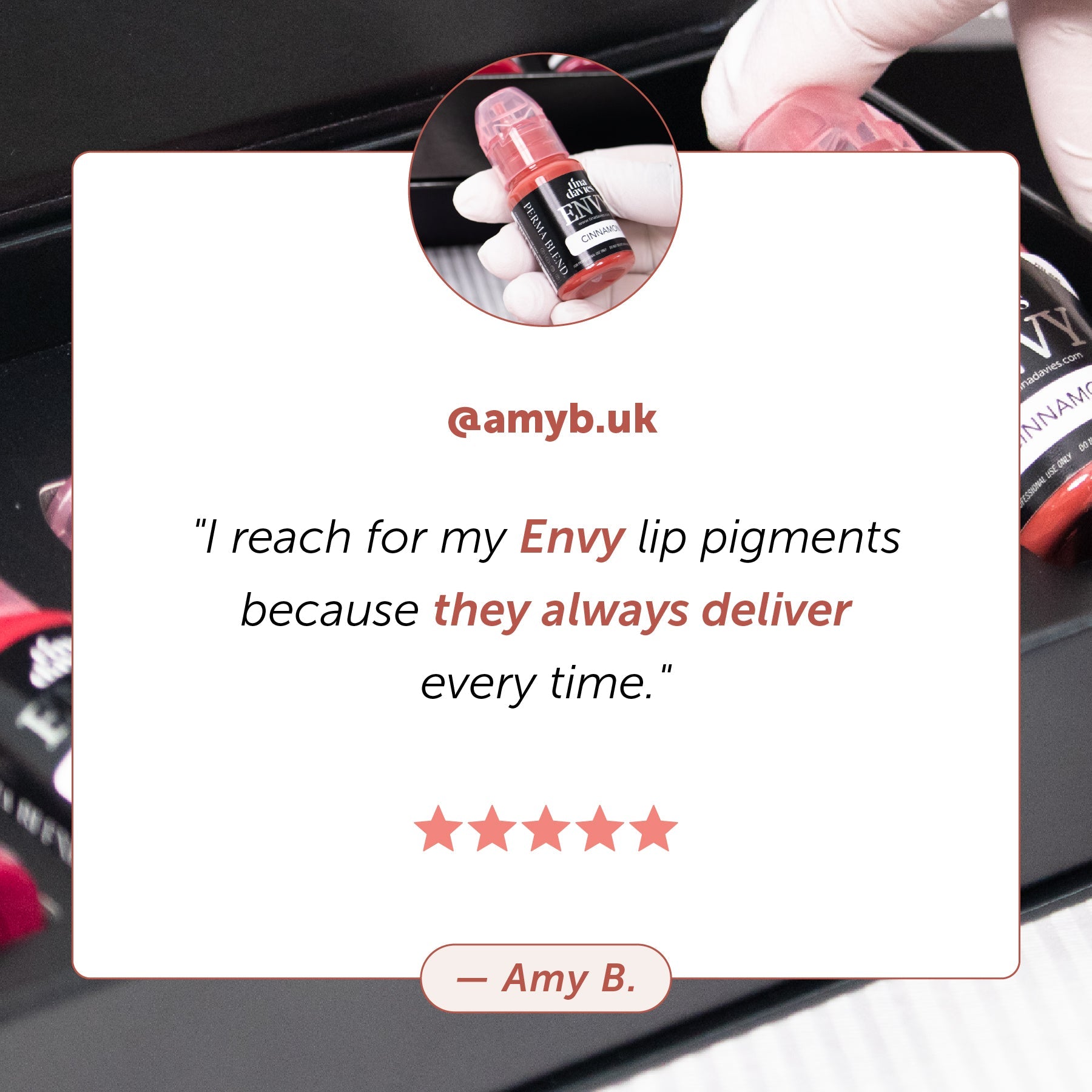 Envy Lip Pigments - Tina Davies Professional