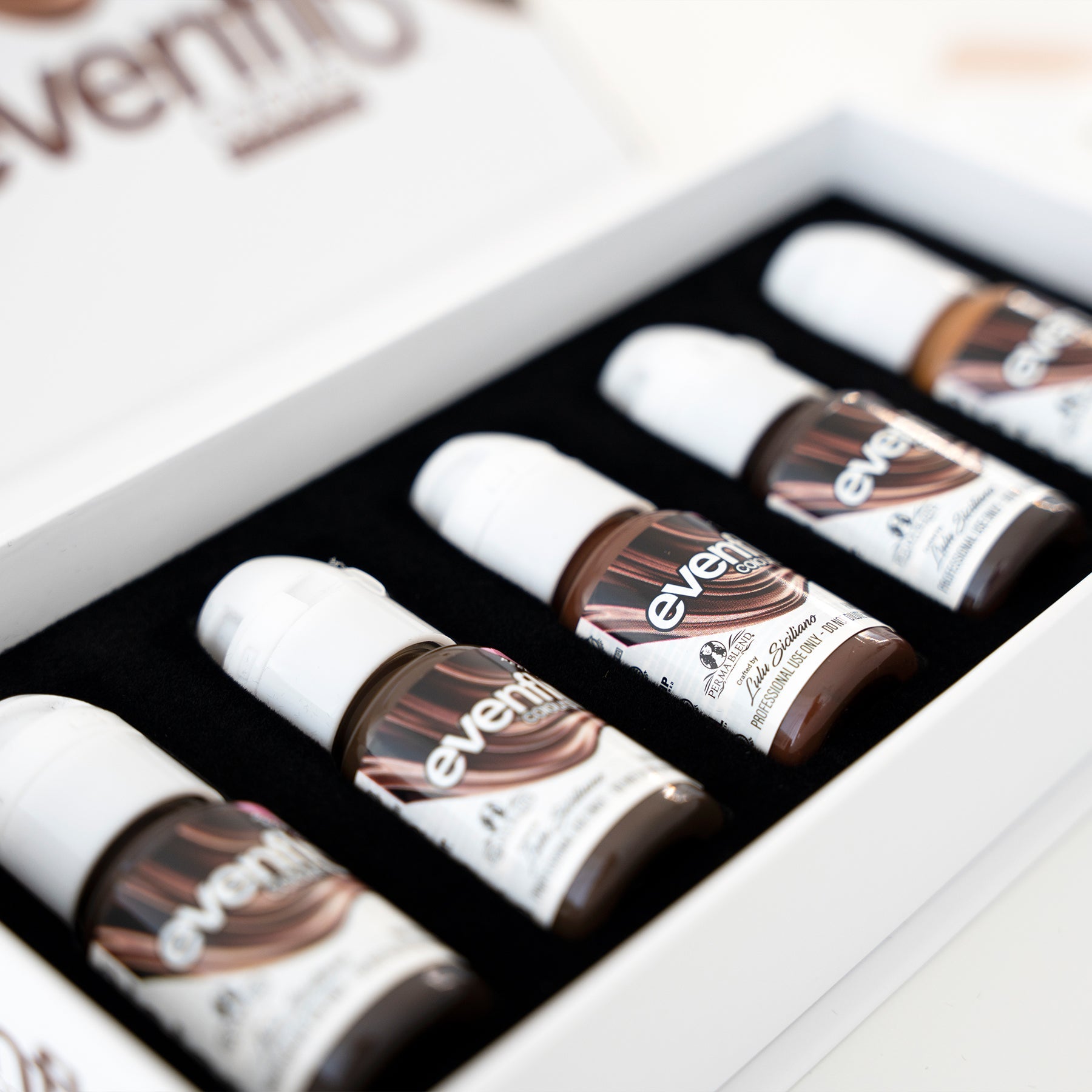Perma Blend x Evenflo Colours Brow Pigment Set - Permanent Makeup Eyebrow Pigments - Tina Davies Professional