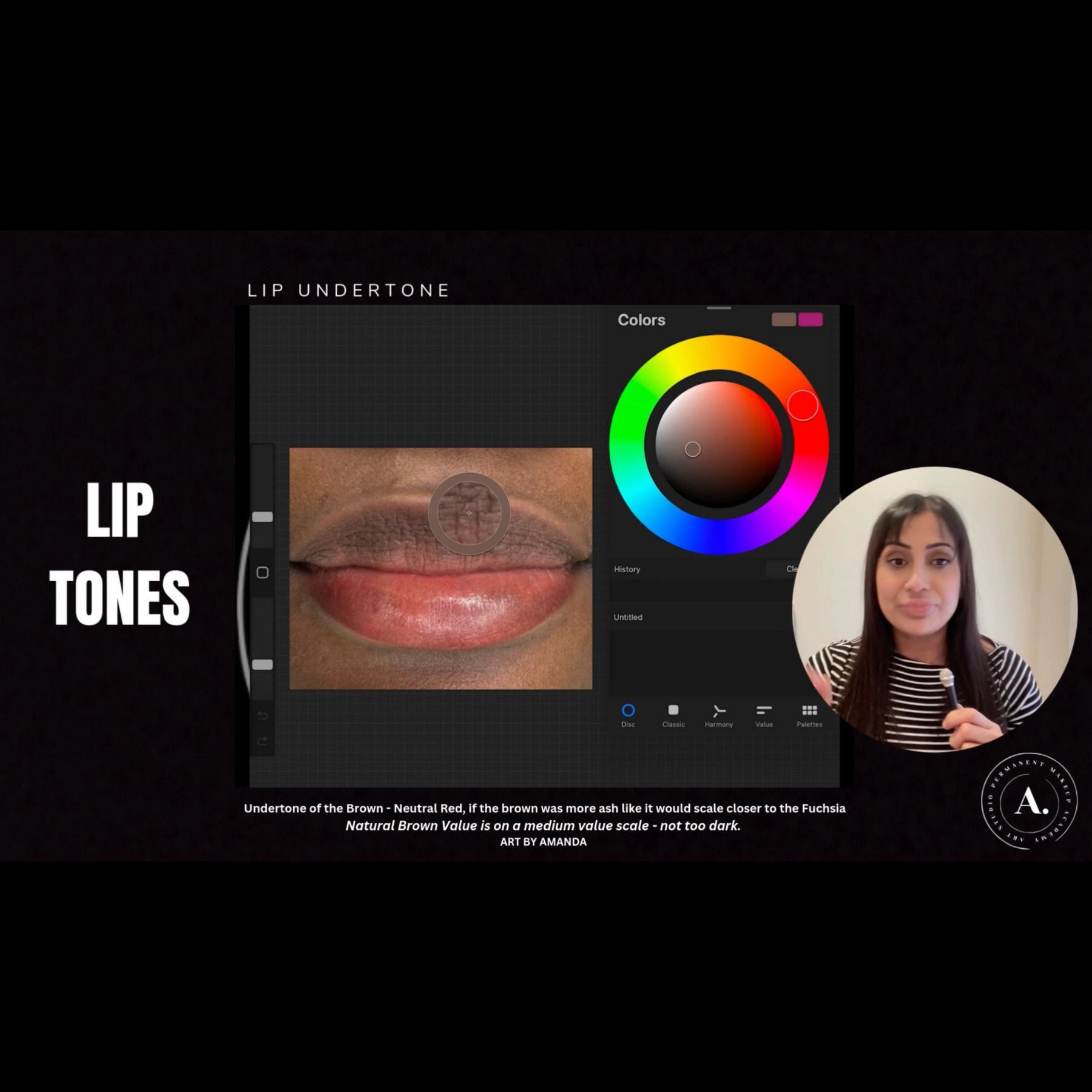 Fitz 6 Dark Lip Neutralization: Kurty’s Case Study - Tina Davies Professional