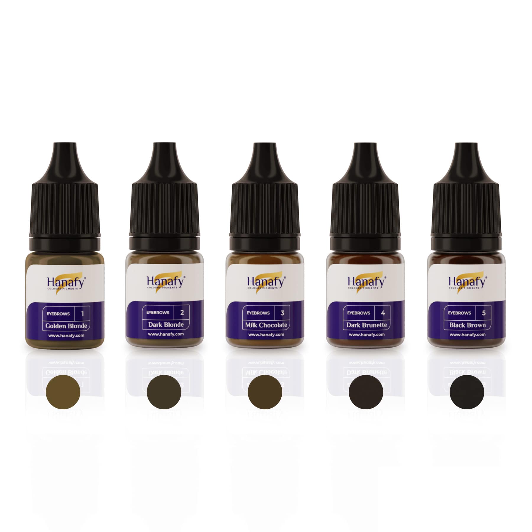 Hanafy Eyebrow Pigments - Tina Davies Professional