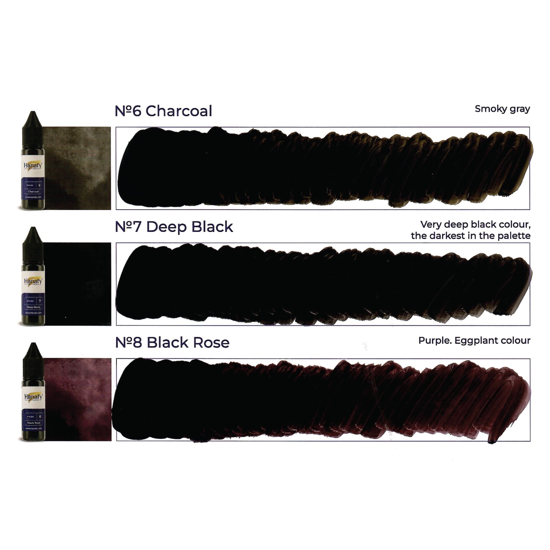 Hanafy Eyeliner Pigment - N7 Deep Black - Tina Davies Professional