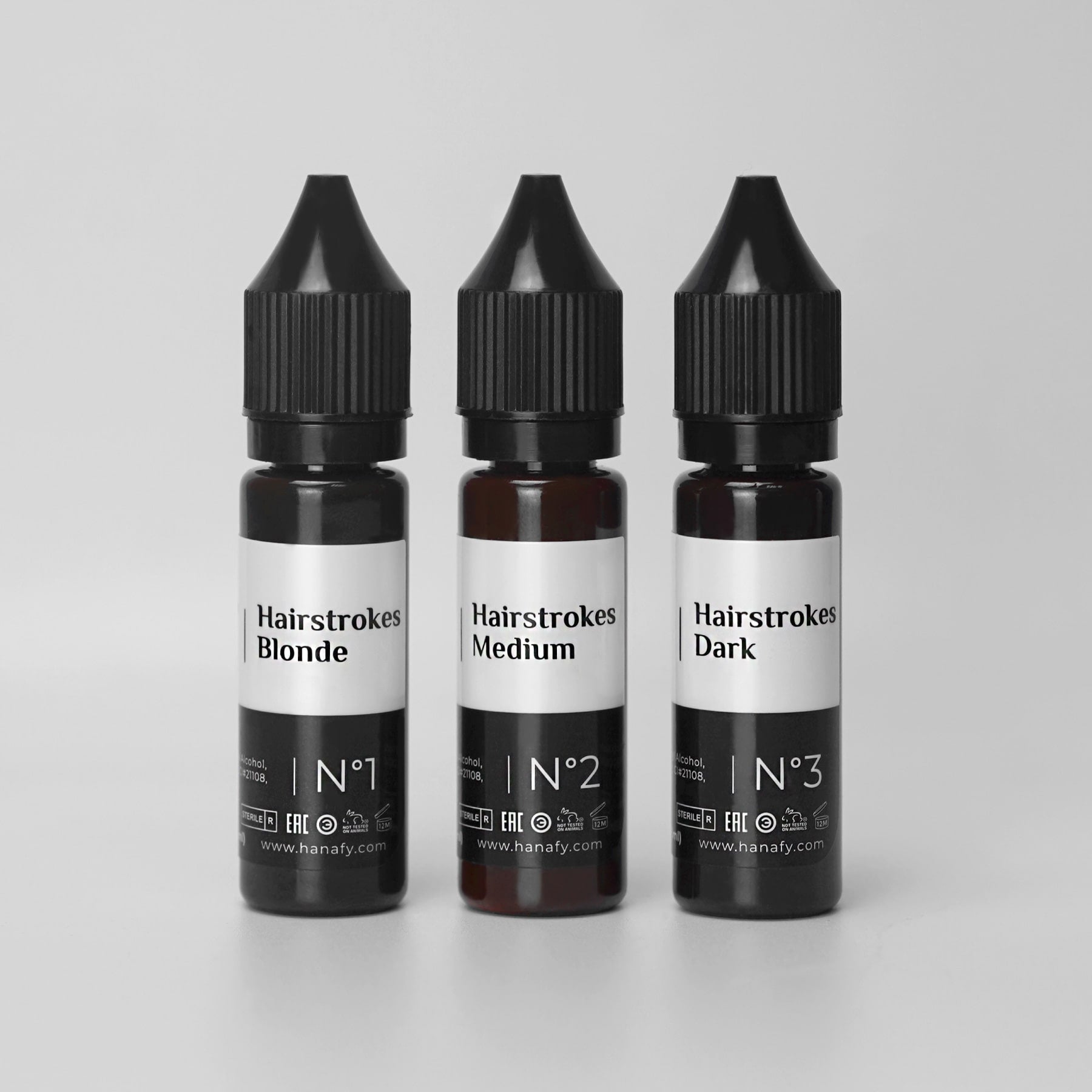 Hanafy Hairstrokes Eyebrow Pigments - Tina Davies Professional