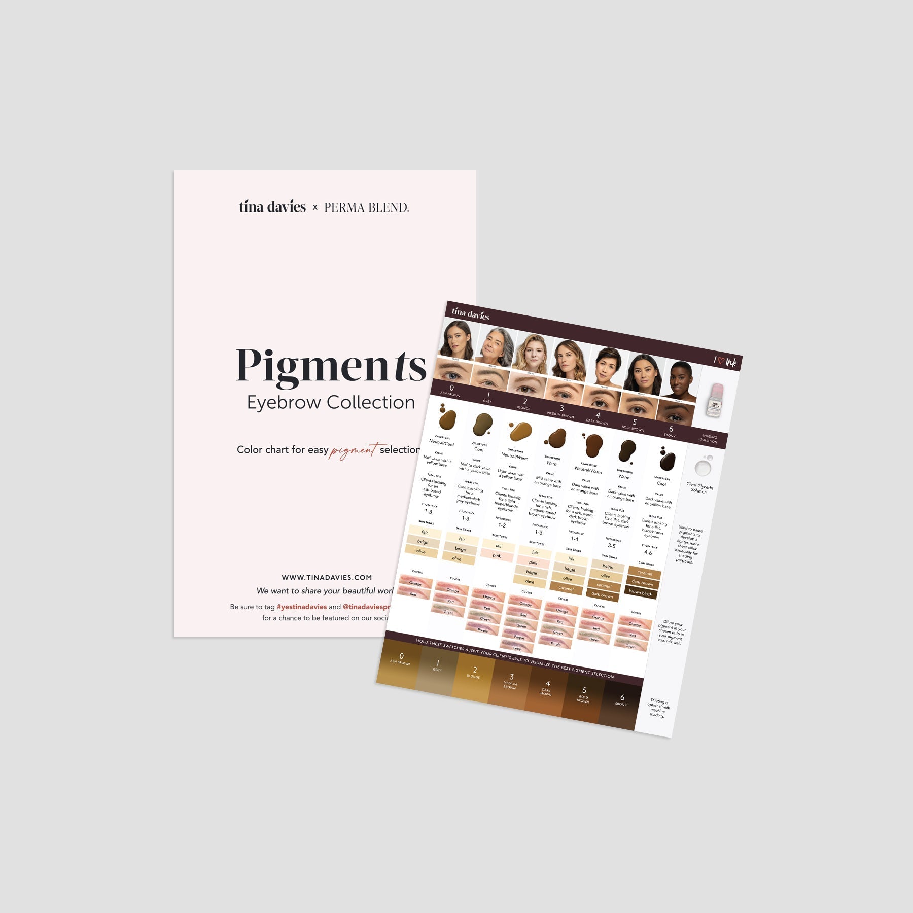 I ❤️ INK Brow Color Chart (100% off) - Tina Davies Professional