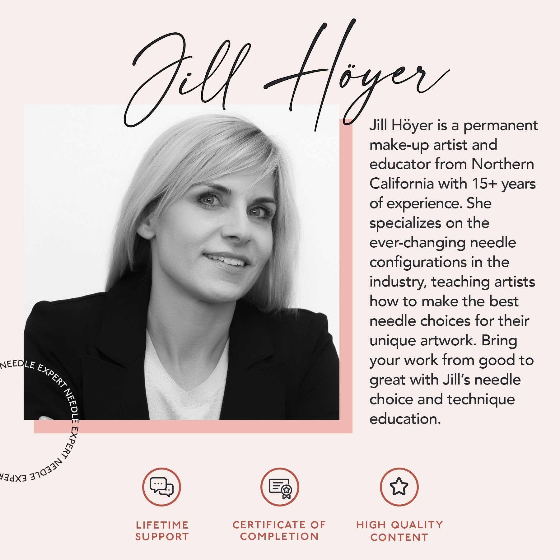 Jill Höyer Inside Needle Knowledge Online Training Course on The Collective by Tina Davies - Permanent Makeup