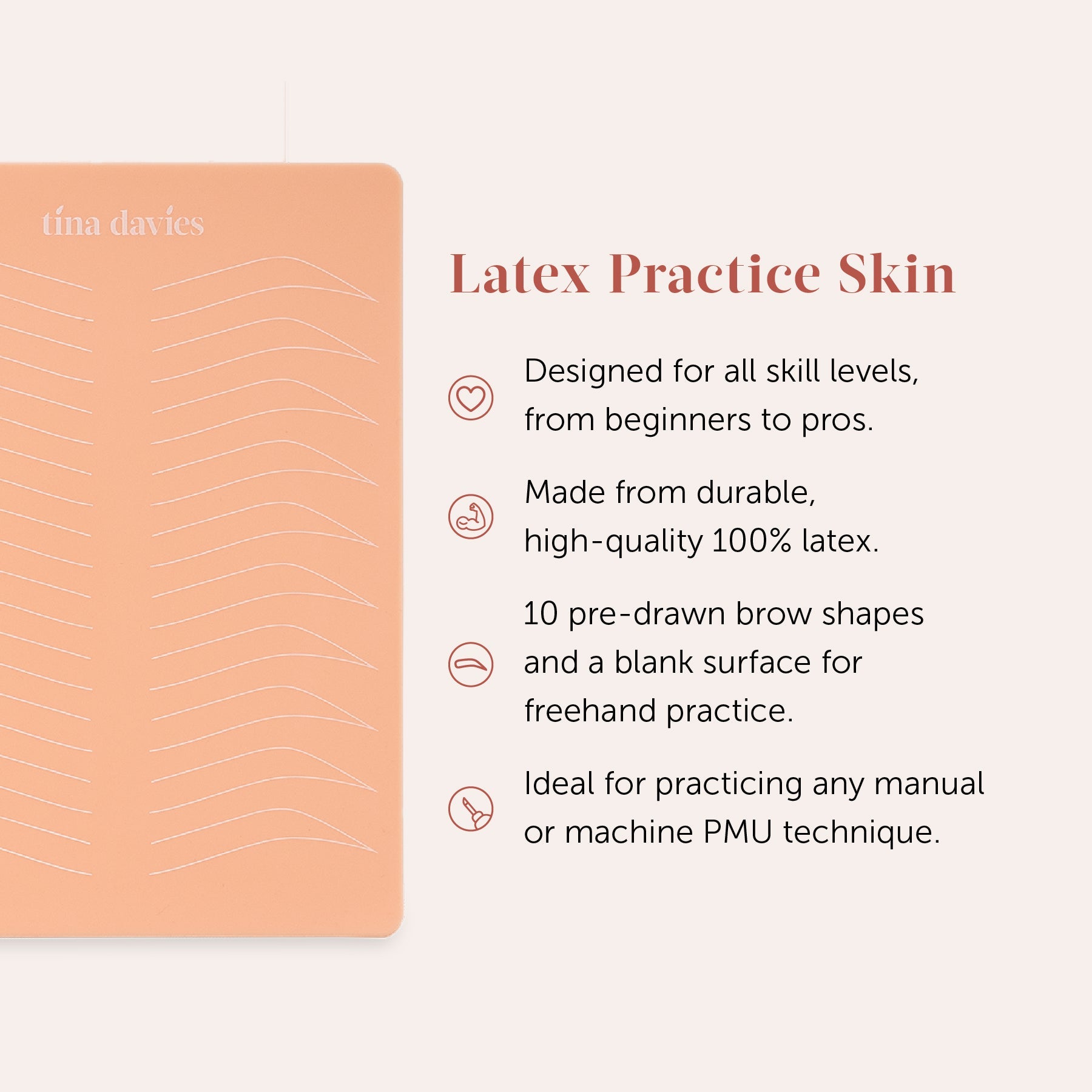 Latex Practice Skin Pad - Tina Davies Professional