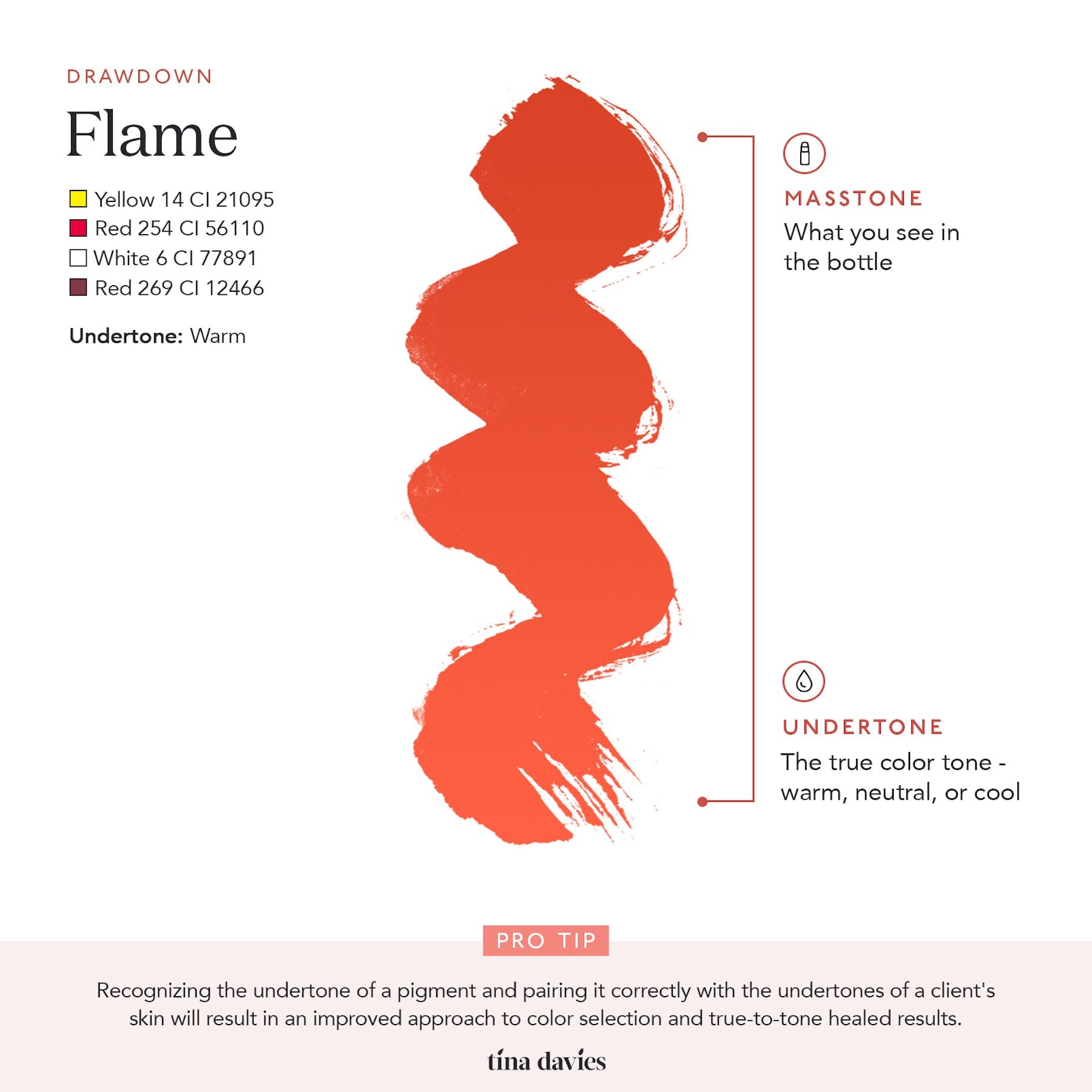 Tina Davies x Perma Blend Lust Lip Pigments - Lust Flame - Lip Blushing Permanent Makeup Pigments Tina Davies Professional