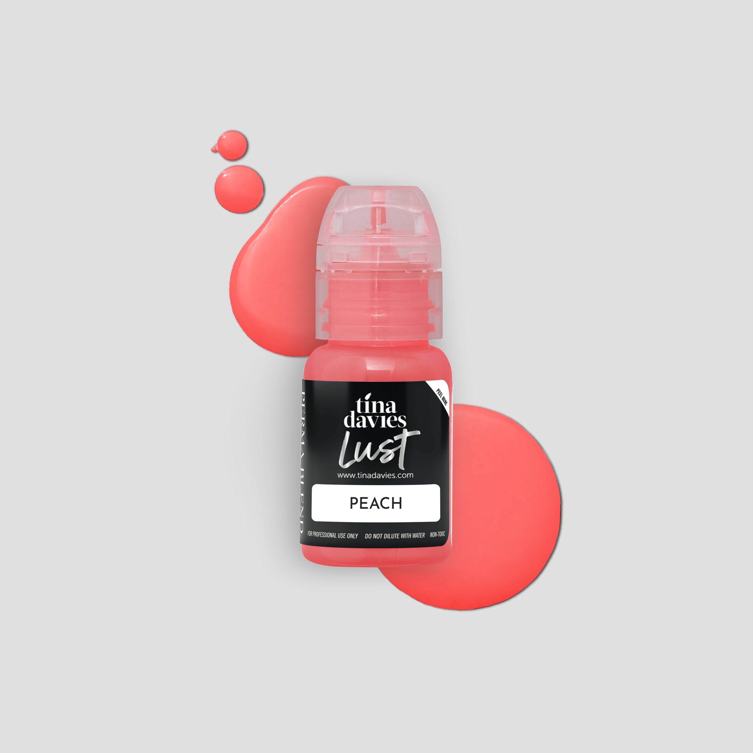 Tina Davies x Perma Blend Lust Lip Pigments - Lust Peach Lip Blushing Permanent Makeup Pigments - Tina Davies Professional