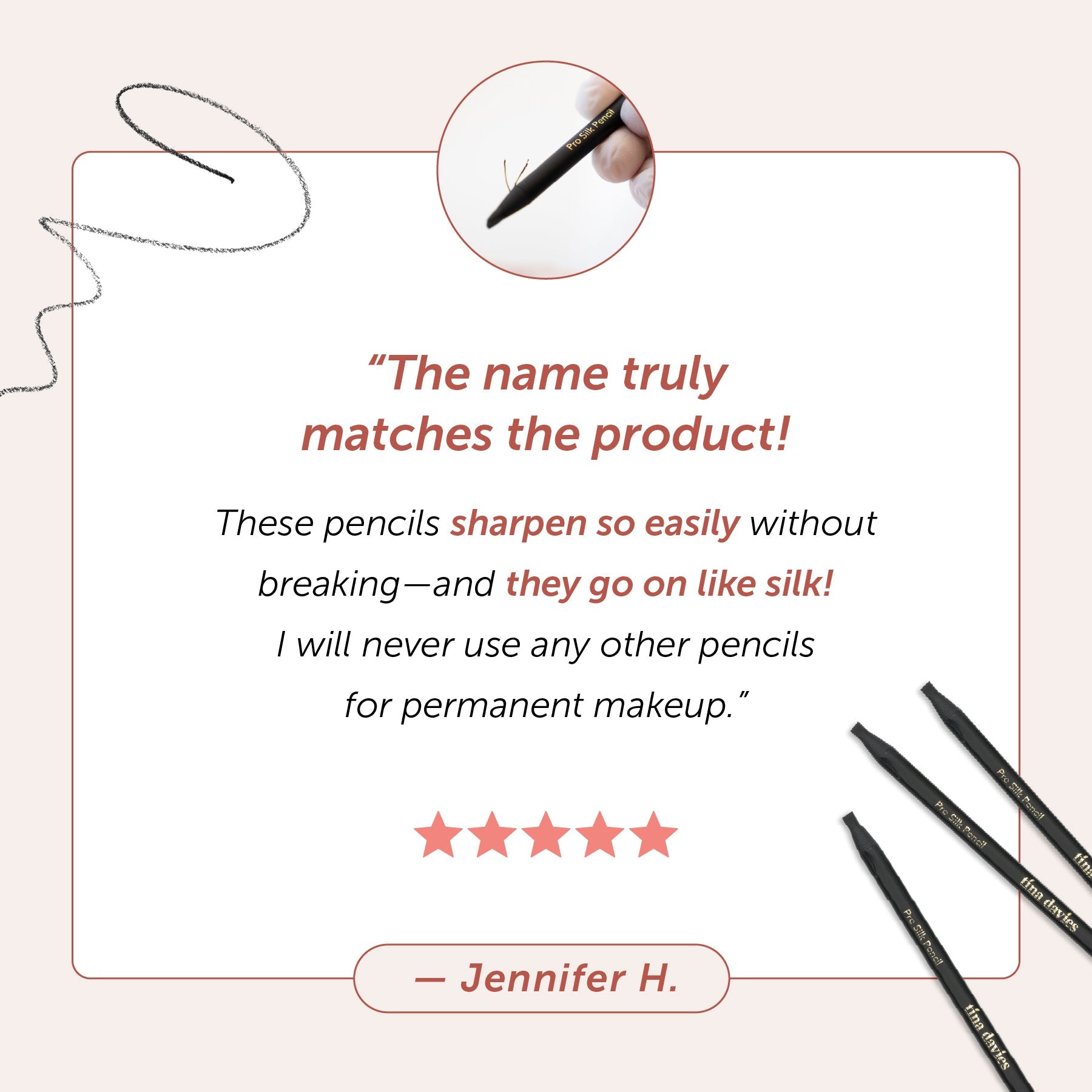 Pro Silk Pencil - Trio - Tina Davies Professional