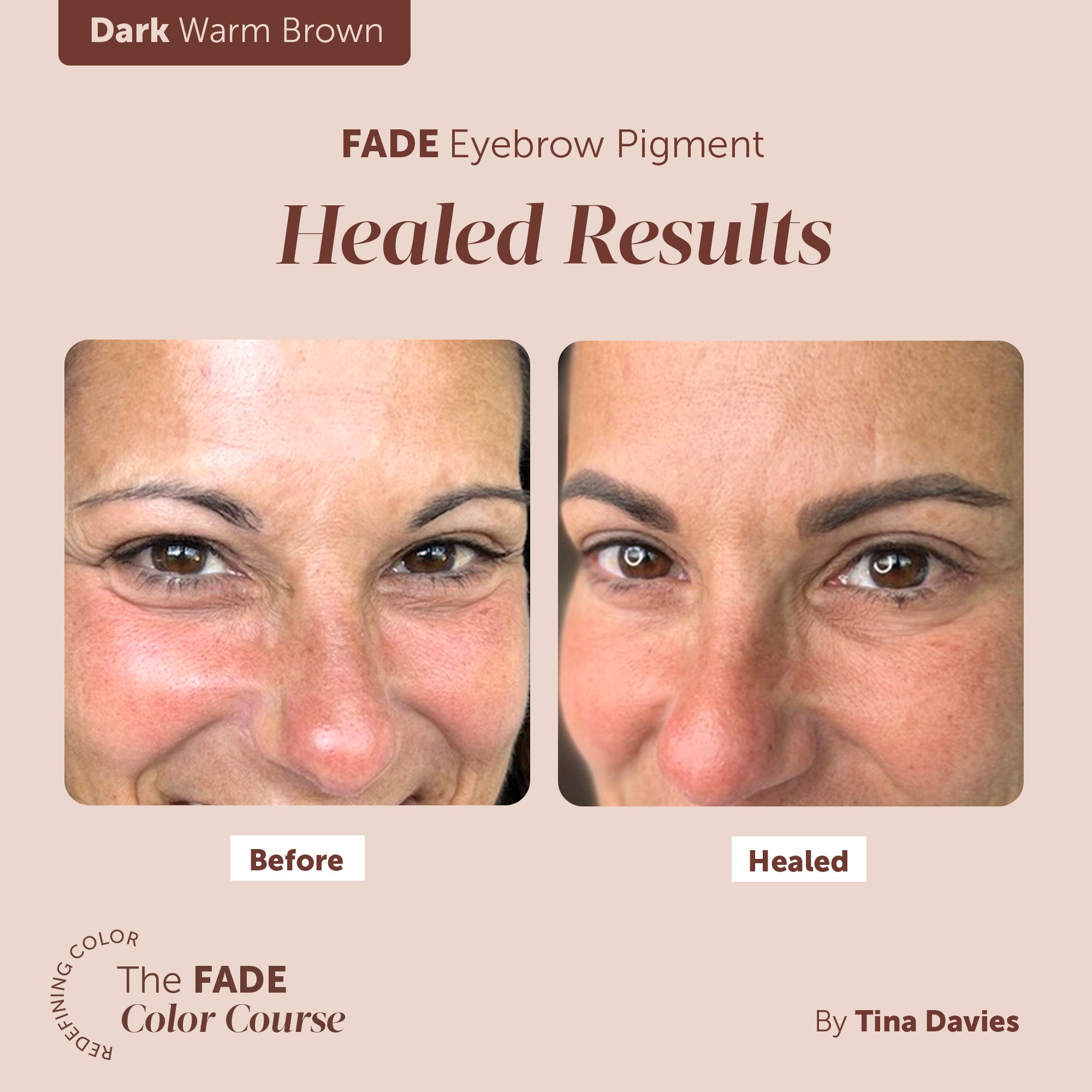 Redefining Color: The FADE Color Course - Color Selection Course for FADE Eyebrow Pigments on The Collective by Tina Davies