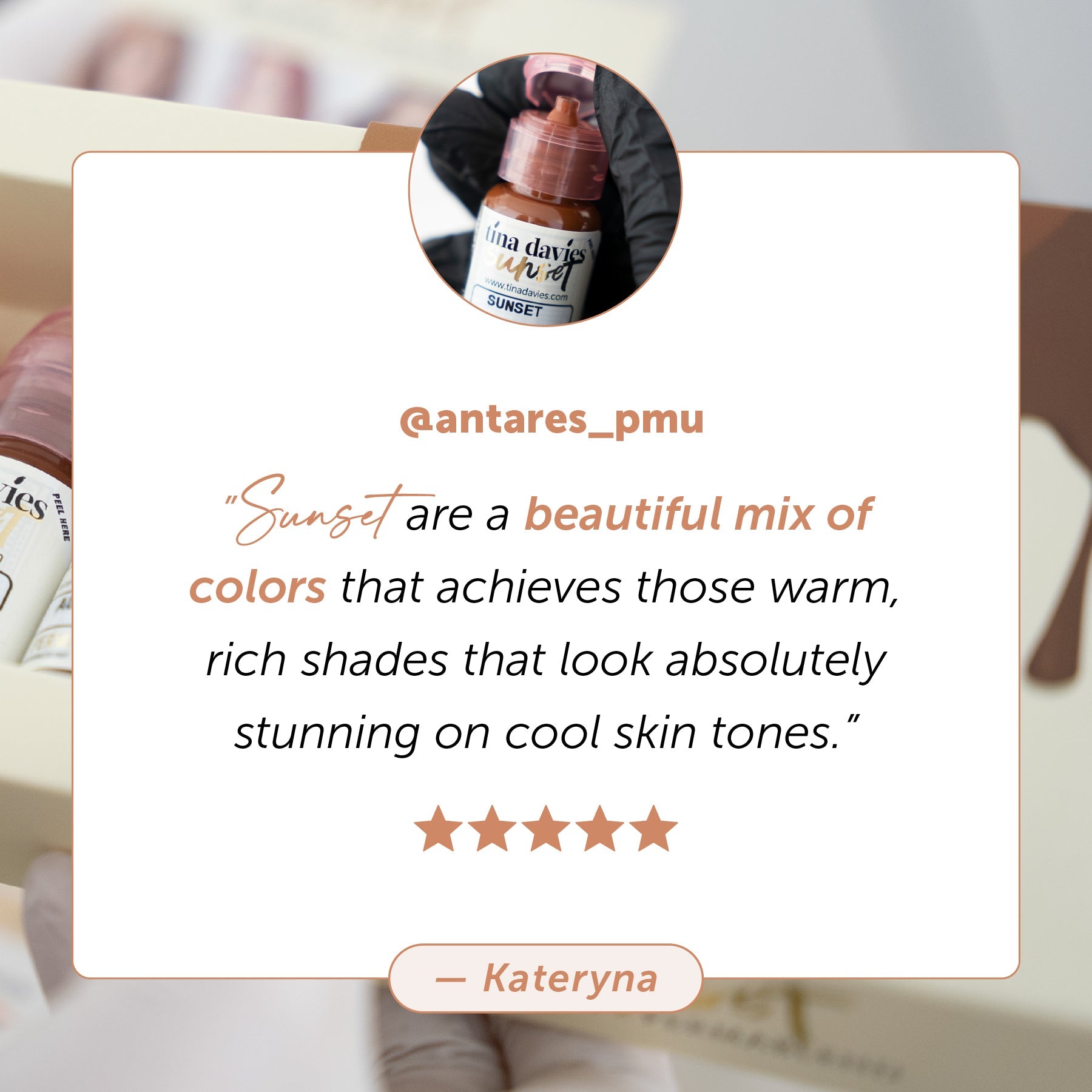 Sunset Brow Pigments - Tina Davies Professional
