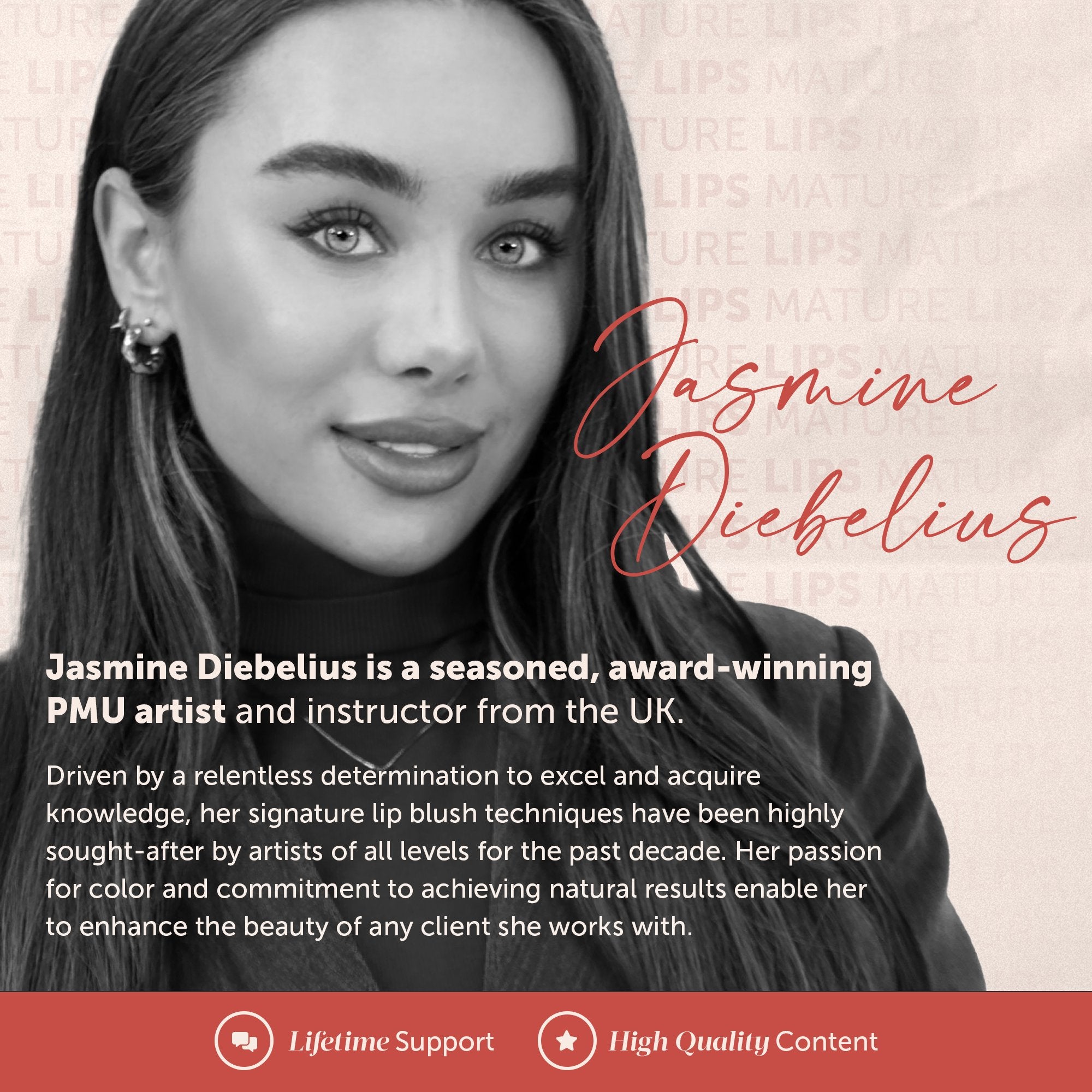 Watch Me Work: Jasmine Diebelius - Mature Lips Online Lip Blushing Course on The Collective by Tina Davies Professional