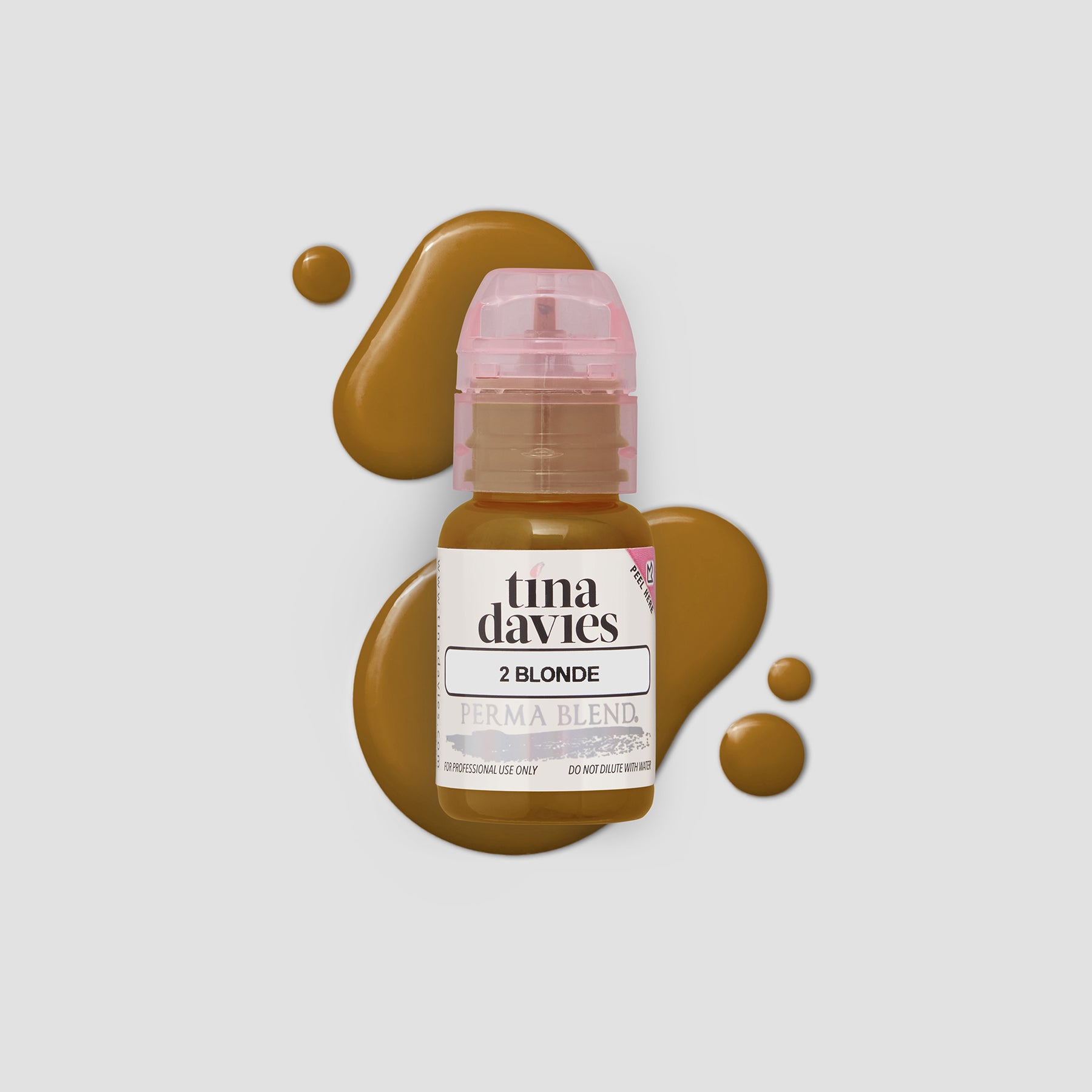 Tina Davies x Perma Blend I ❤️ INK Eyebrow Pigments Blonde - Organic-based, Hybrid Eyebrow Permanent Makeup Pigments