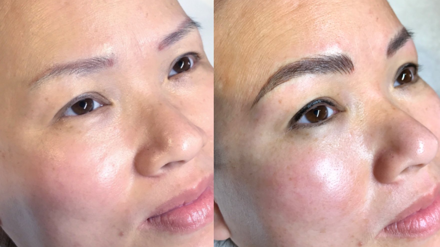 Case Study 3: microblading old, faded PMU - Tina Davies Professional