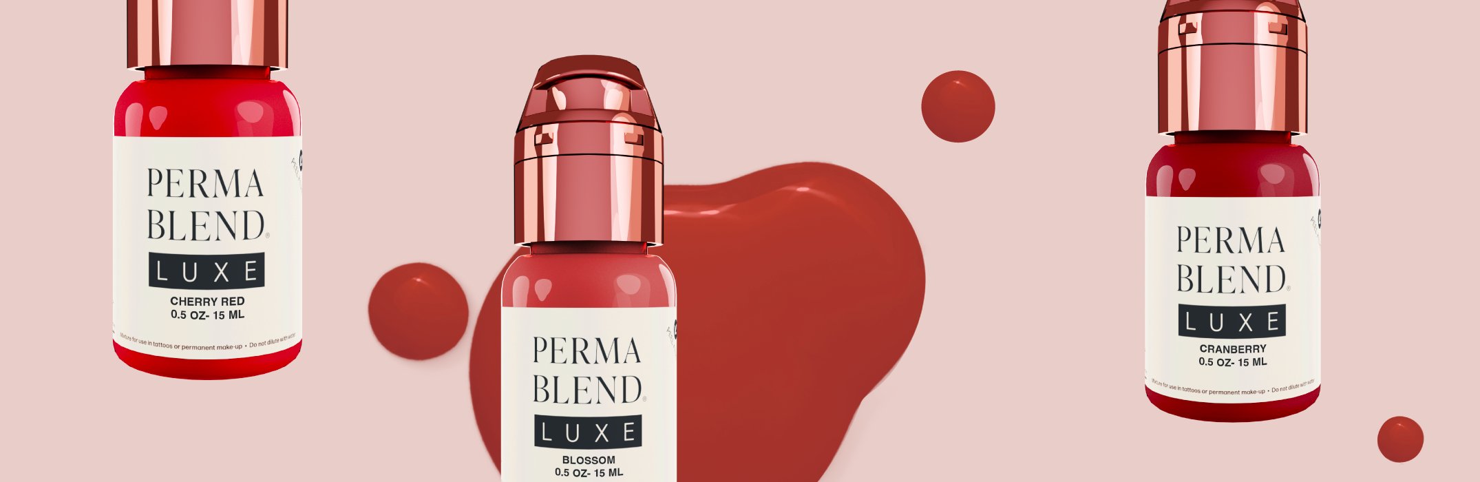 Perma Blend LUXE Lip Pigments - EU REACH Compliant Lip Blushing PMU PIgments Tina Davies Professional