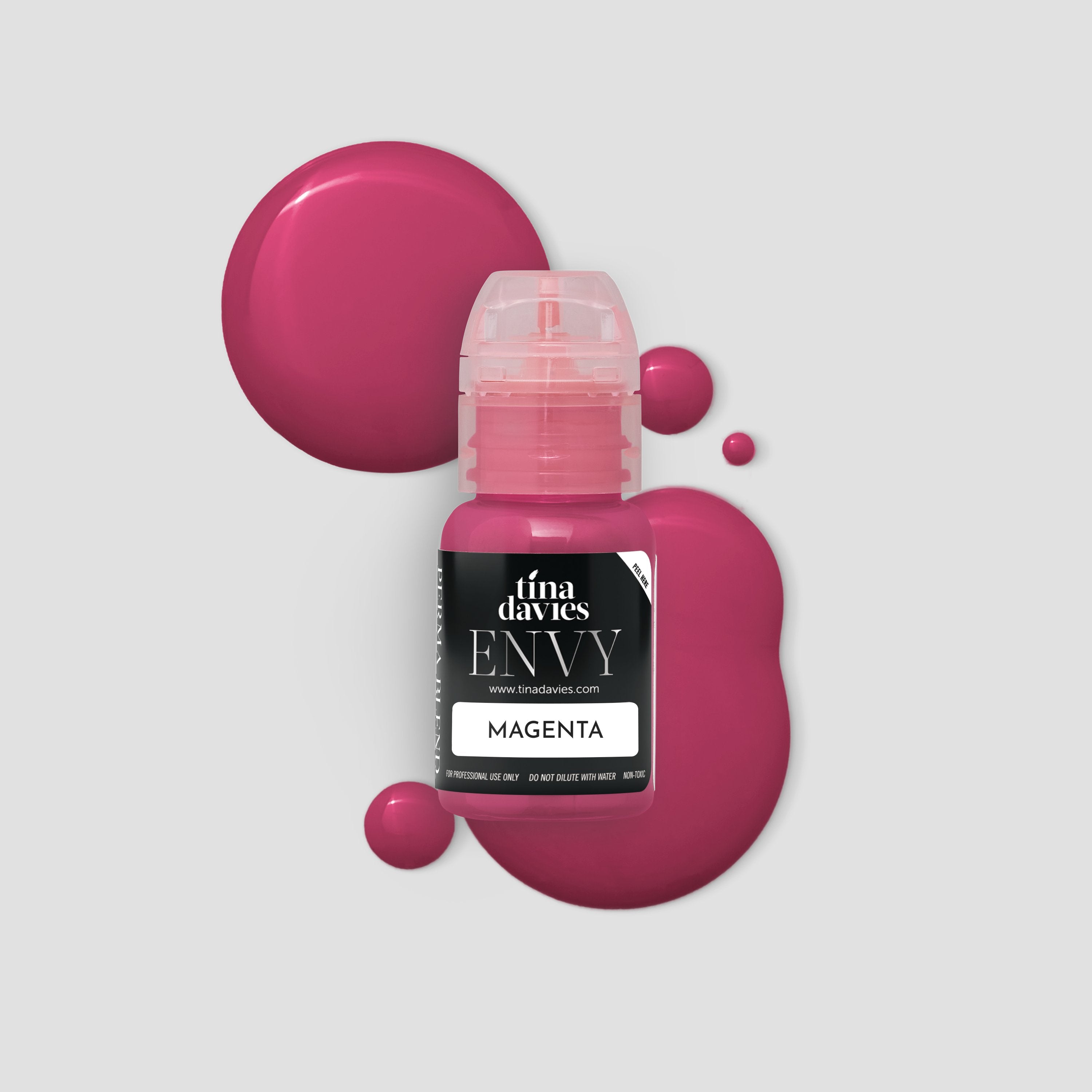 Tina Davies x Perma Blend Envy Lip Pigments - Envy Magenta Lip Blushing Permanent Makeup Pigments - Tina Davies Professional