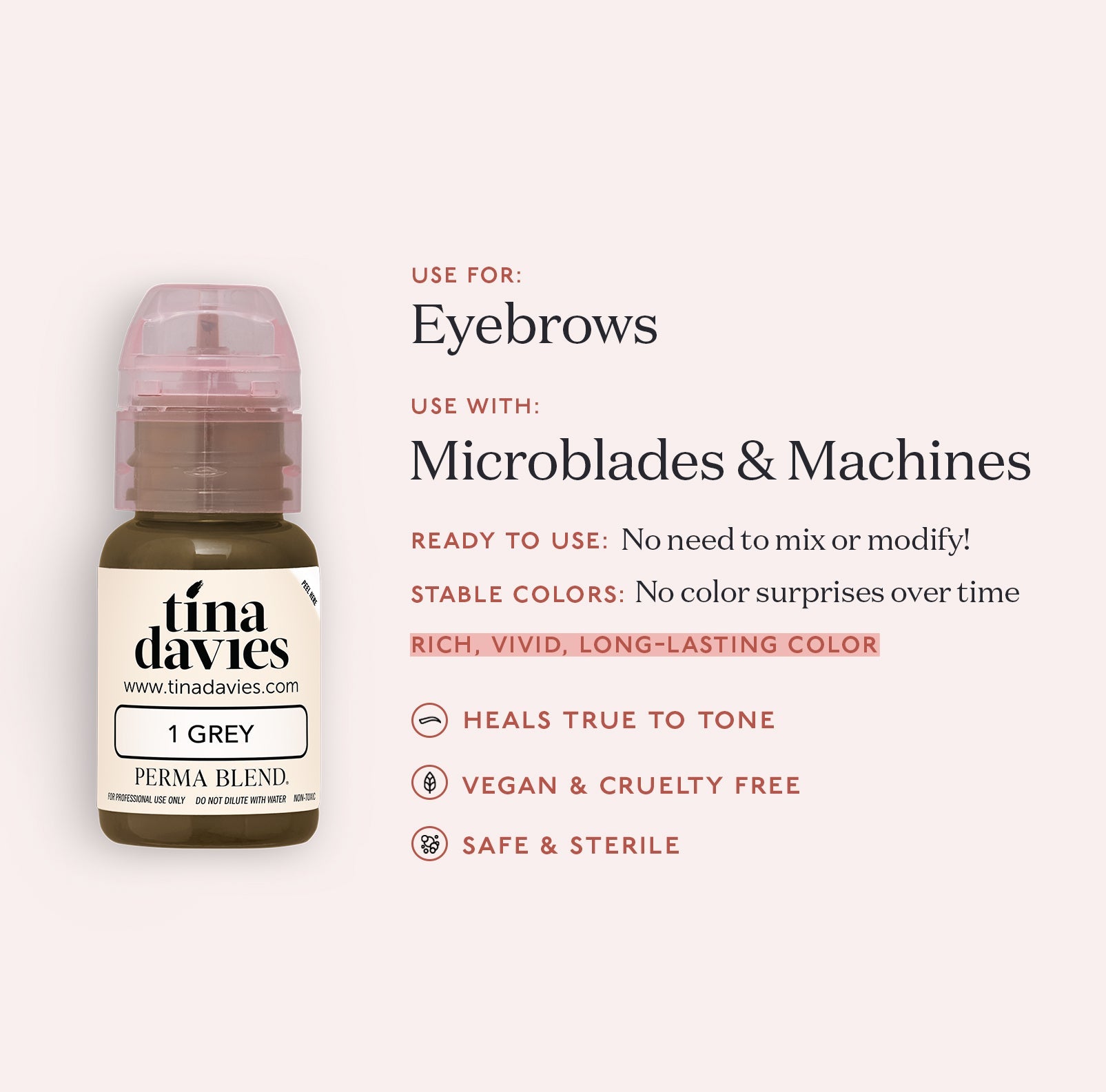 I ❤️ INK Brow Pigments - Tina Davies Professional