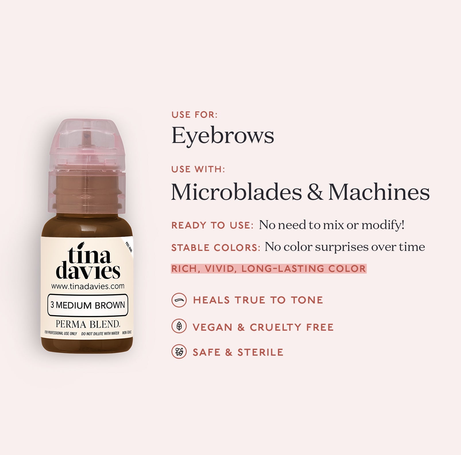 I ❤️ INK Brow Pigments - Tina Davies Professional