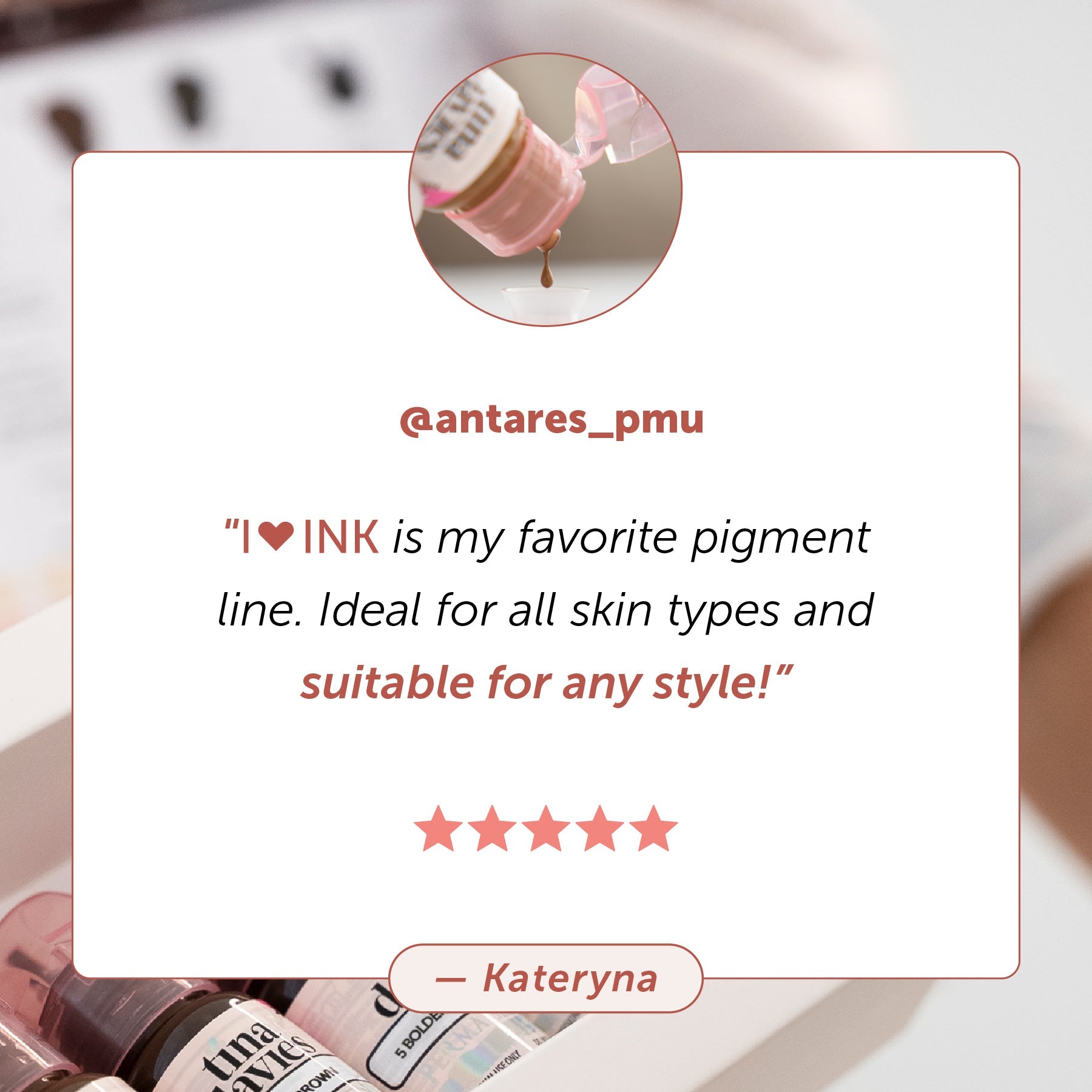 I ❤️ INK Brow Pigments - Tina Davies Professional