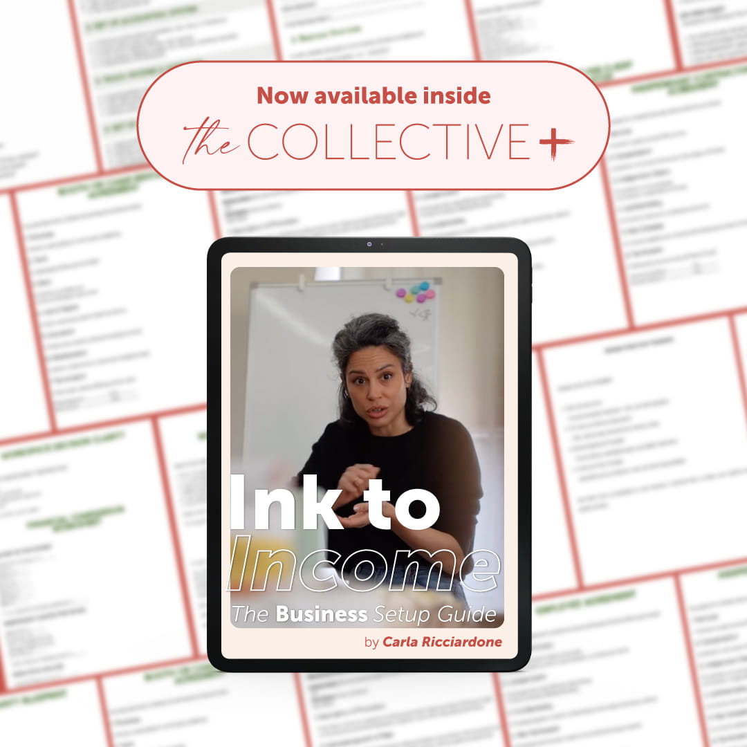 Ink to Income: The Business Setup Guide by Carla Ricciardone - Tina Davies Professional