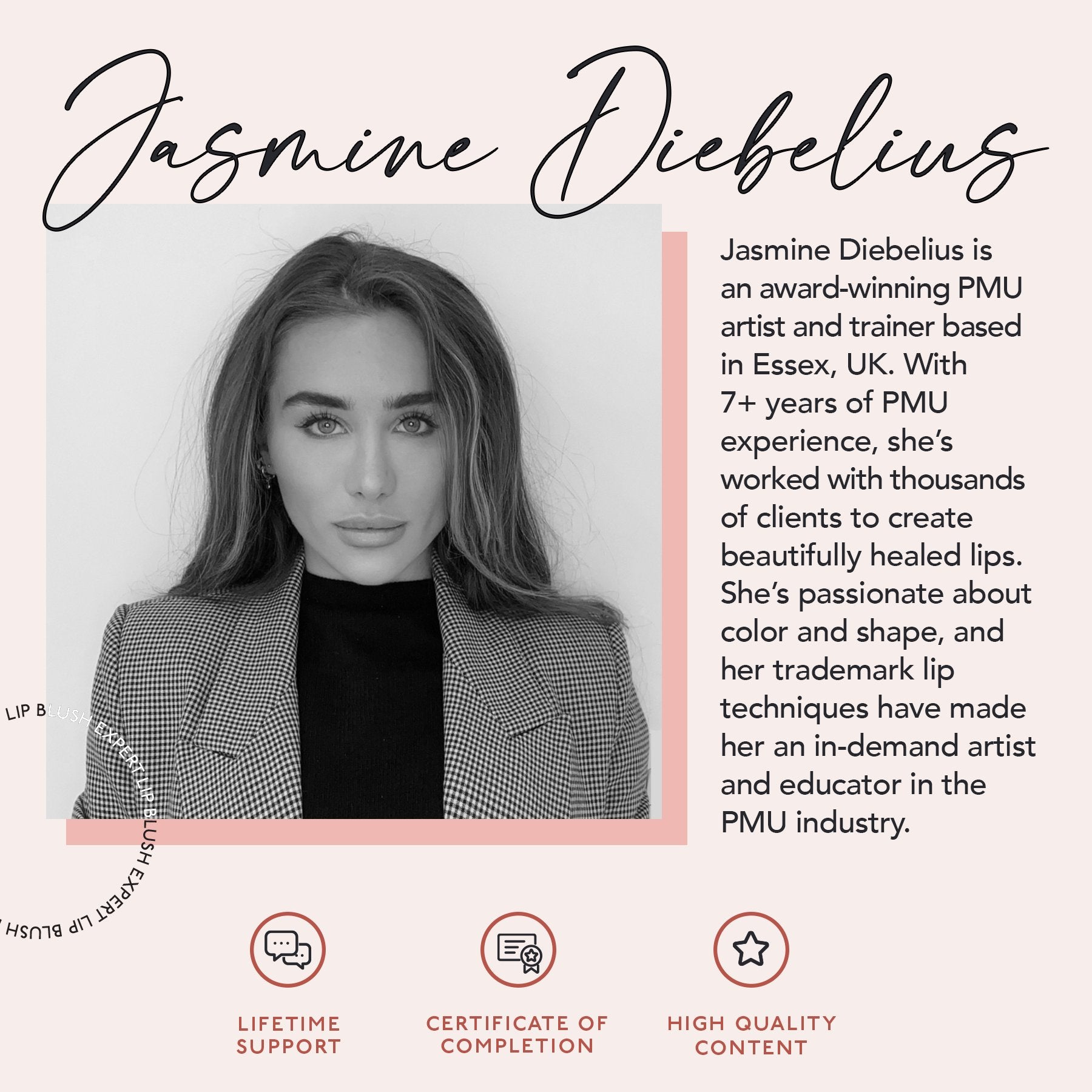 Jasmine Diebelius Lip Magic: Dark Lip Neutralization Online Lip Blushing Course on The Collective by Tina Davies Professional