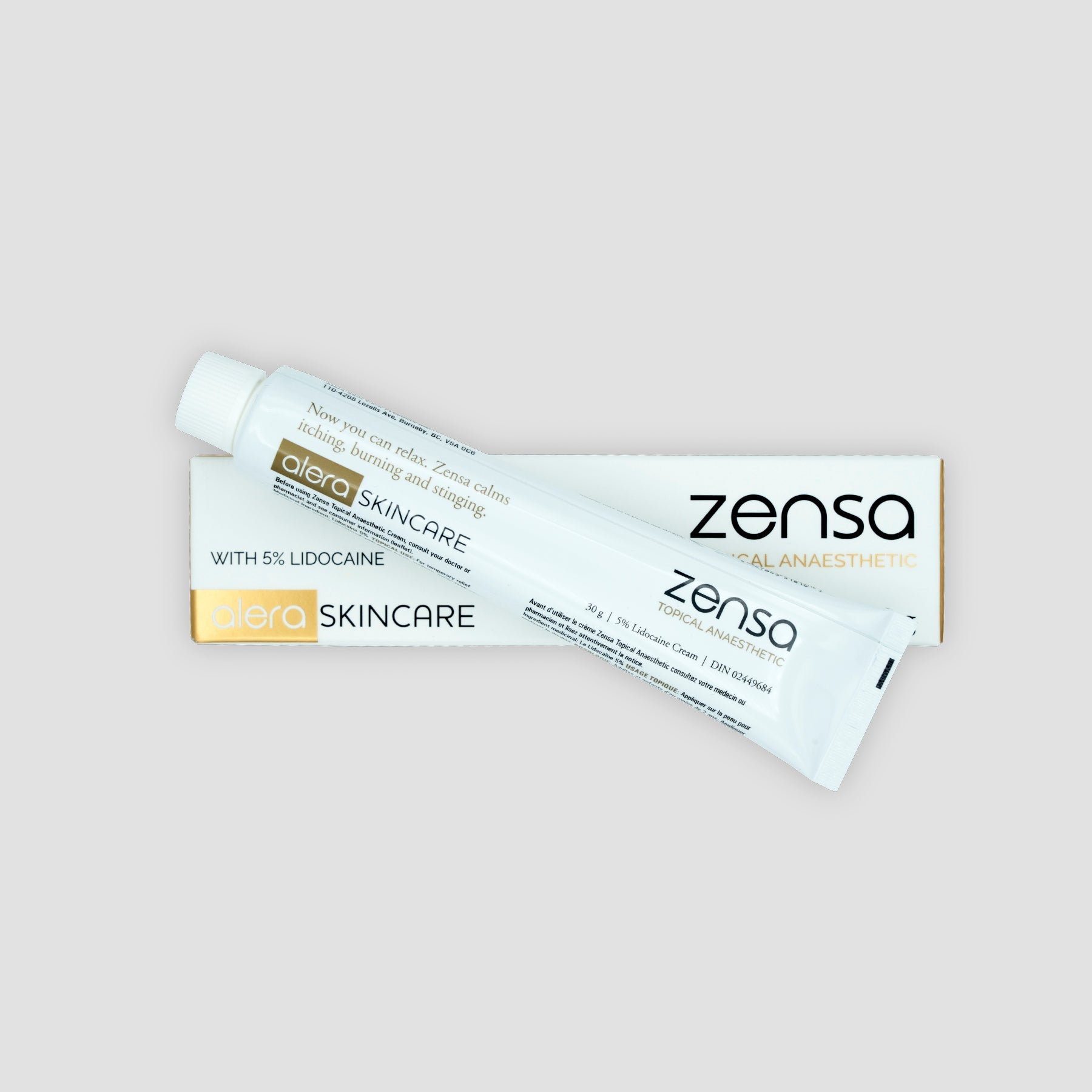 Zensa Numbing Cream by Alera Skincare at Tina Davies Professional - Topical Anesthetic for Permanent Makeup Procedures