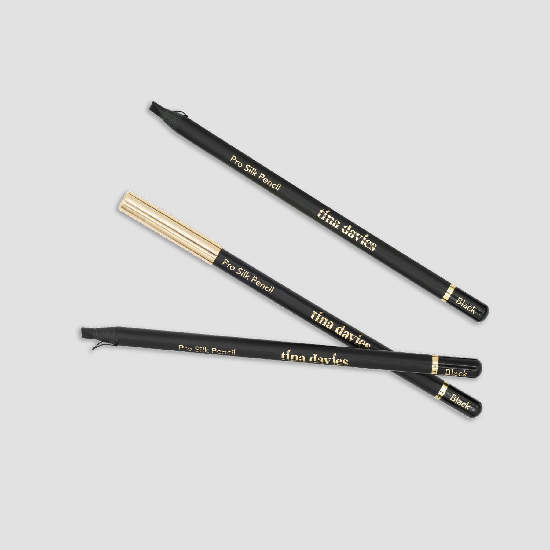 Pro Silk Pencil In Black and Brown - Brow Mapping and Pre-drawing Eyeliner - Tina Davies Professional