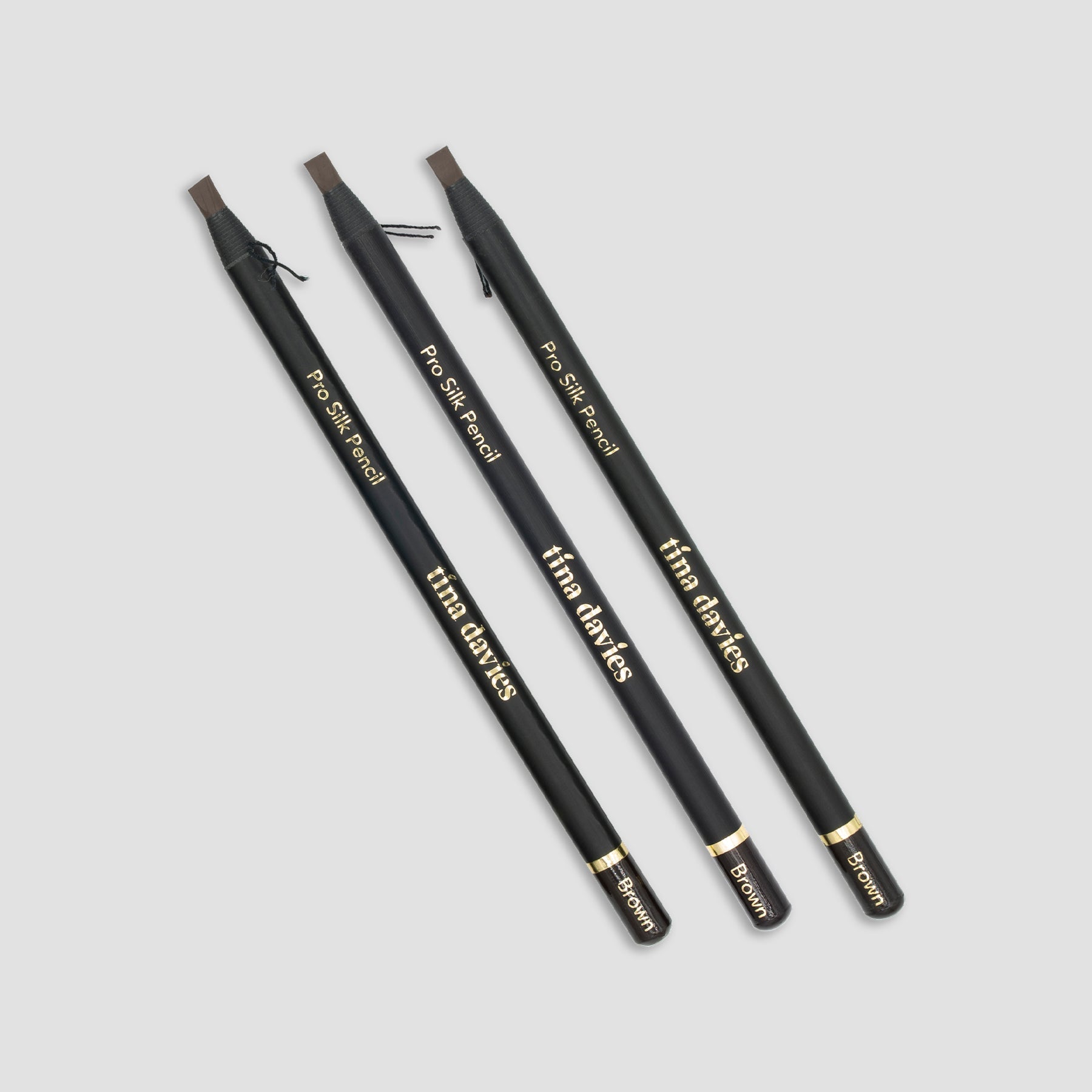 Pro Silk Pencil In Black and Brown - Brow Mapping and Pre-drawing Eyeliner - Tina Davies Professional