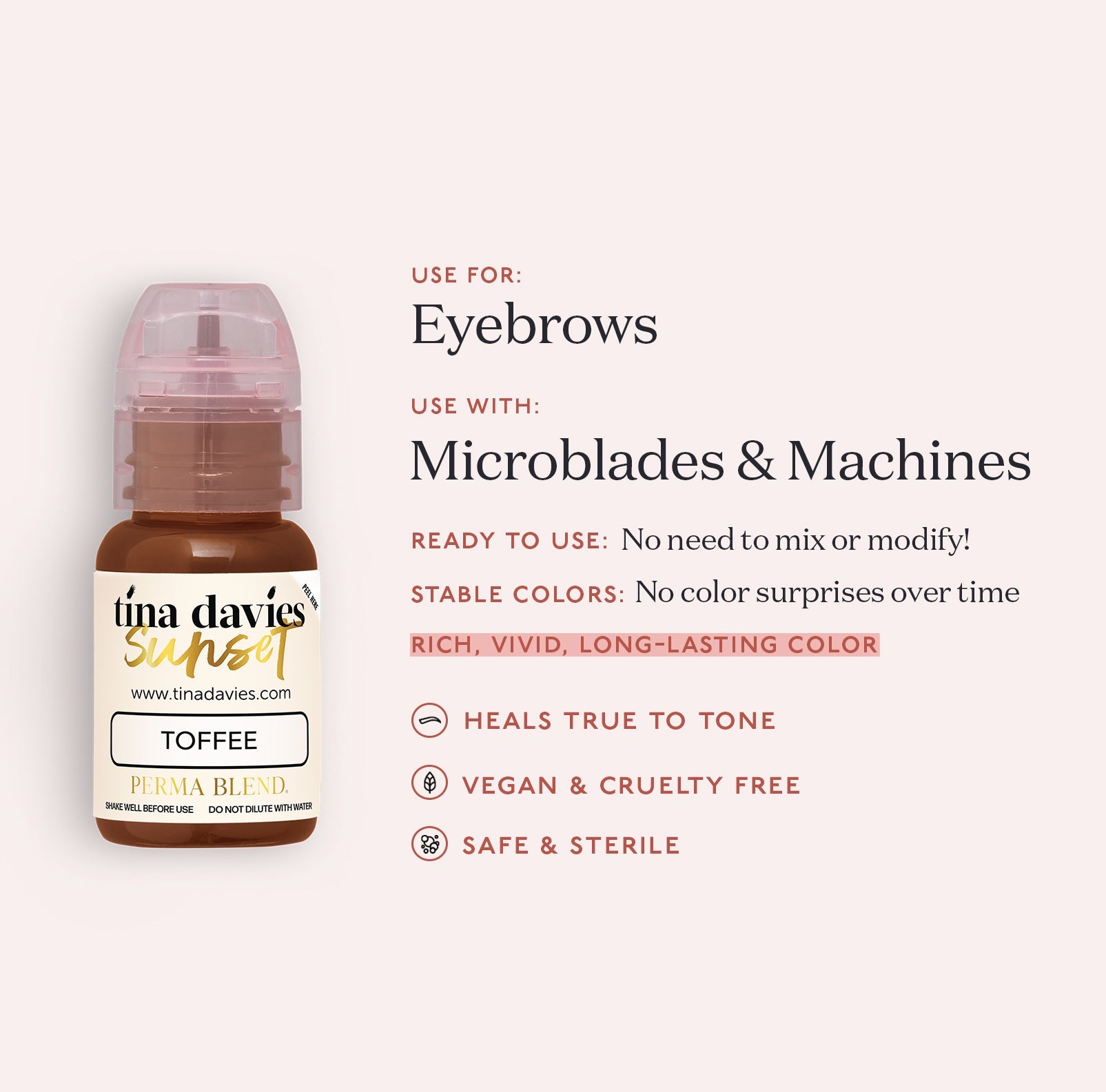 Sunset Brow Pigments - Tina Davies Professional