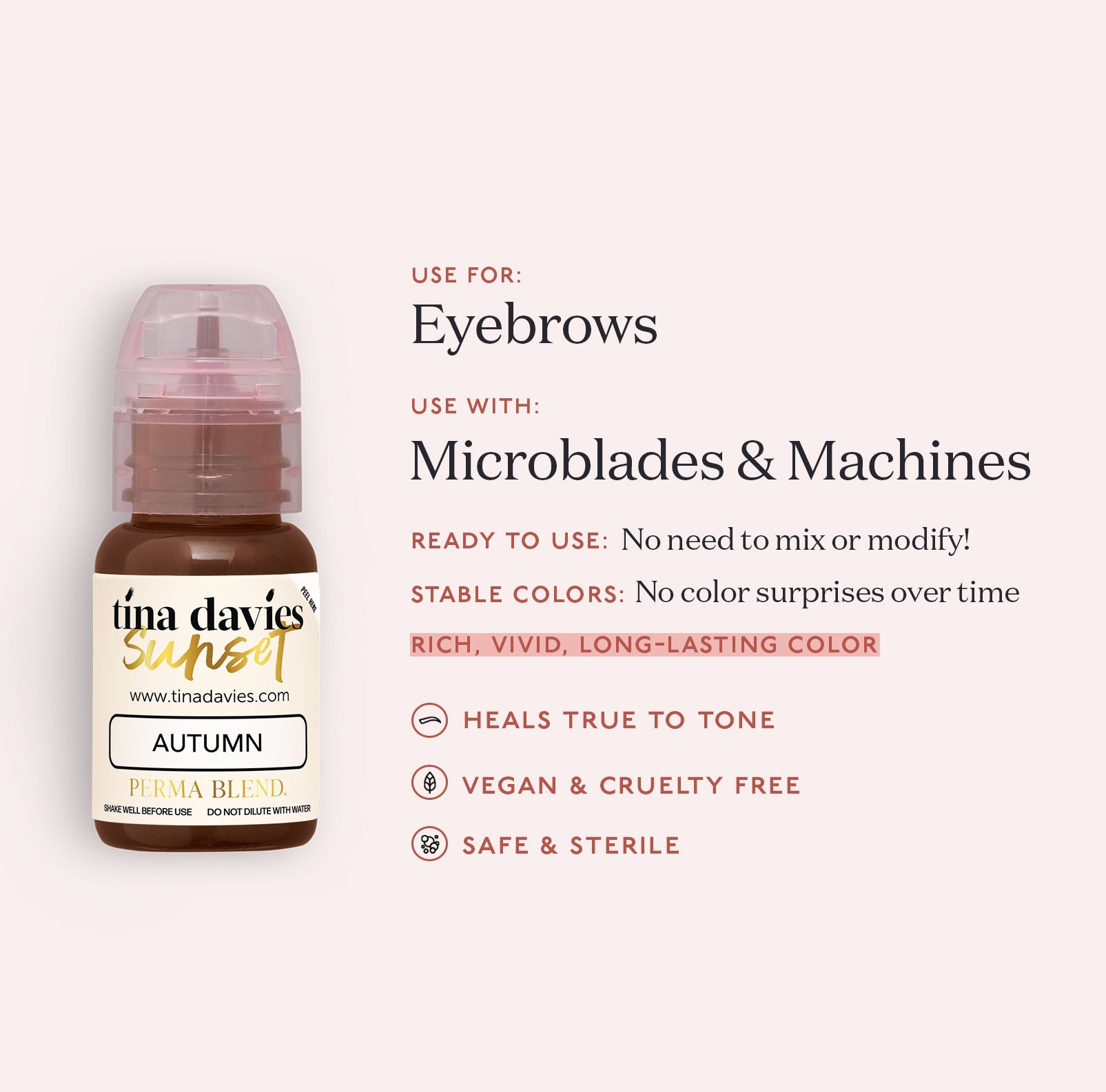 Sunset Brow Pigments - Tina Davies Professional